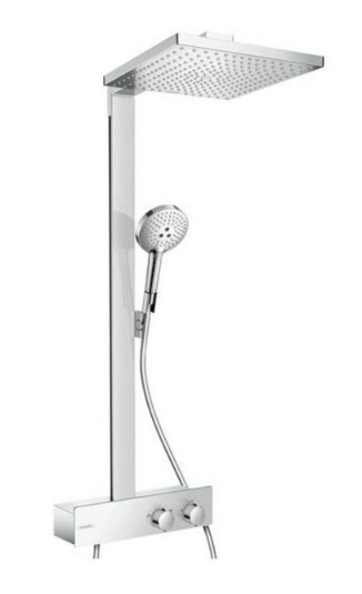 Hansgrohe Raindance E komplet brusesystem med ShowerTablet 350 termostat brusehoved