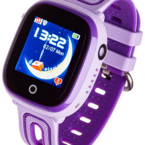 Smartwatch Happy - 2G smartwatch för barn - GPS / vattentät / SOS / larm / kamera - Lila