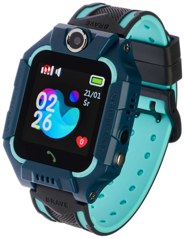 Smartwatch Play - 2G smartwatch för barn - GPS / vattentät / SOS / larm / kamera - Grön