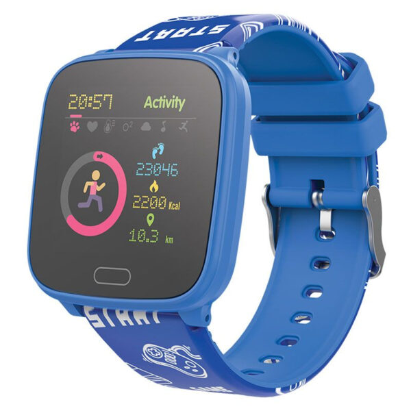 Smartwatch för Barn - JW100 - Bluetooth - Vattentät - Puls - Blodtryck - Sportsmodes - Kalorier - Fitness Tracker - Blå